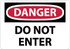 AccuformNMC D104R Sign: Rectangle, "Danger - Do Not Enter"