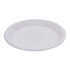 Boardwalk BWKPLHIPS10WH Plate & Tray: 10" Dia, Plastic, White, Solid