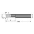 Scientific Cutting Tools B060300RA Corner Radius Boring Bar: 0.06" Min Bore, 0.3" Max Depth, Right Hand Cut, Submicron Solid Carbide