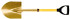 Ampco S-83FG Scooping Shovel: Aluminum Bronze, Round, 9" Blade Width