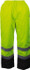 Reflective Apparel Factory 700STLBSM Rain Pants: Polyester, Drawcord Closure, Black & Lime, Small