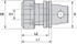 Kennametal 1013521 Collet Chuck: 0.51 mm Capacity, ER Collet, Modular Connection Shank