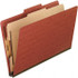 Pendaflex PFX1157R Classification Folder: Letter, Red, 10/Pack