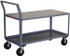 Jamco SX360-P6 Standard Utility Cart: 40" OAH, Steel, Gray