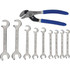 Williams JHW1109MM Open End Wrenches; Wrench Type: Open End ; Tool Type: Miniature Double Head Open End Wrench ; Head Type: Double End ; Wrench Size: 9 mm ; Number Of Points: 0 ; Material: Steel
