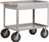 Little Giant. DS-2448-X6-10SR Deep Shelf Utility Cart: Steel, Gray