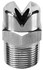 Bete Fog Nozzle 1/4NF7030@5 Stainless Steel Standard Fan Nozzle: 1/4" Pipe, 30 ° Spray Angle