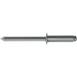 Marson M40415 Open End Blind Rivet: Size 43, Button Head, Stainless Steel Body, Stainless Steel Mandrel