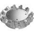 Seco 03157472 160mm Cut Diam, 40mm Arbor Hole, 9mm Max Depth of Cut, 48° Indexable Chamfer & Angle Face Mill