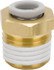 SMC PNEUMATICS KQ2H08-02AS Push-to-Connect Tube Fitting: Connector, 1/4" Thread