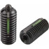 KIPP K0327.A6 Threaded Spring Plunger: 5/8-11, 1.2598" Thread Length, 0.2953" Dia, 0.1969" Projection