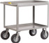 Little Giant. DS-2436-X3-9P Deep Shelf Utility Cart: Steel, Gray