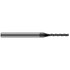 Harvey Tool 12765-C4 Square End Mill: 0.065'' Dia, 1/2'' LOC, 1/8'' Shank Dia, 2-1/2'' OAL, 3 Flutes, Solid Carbide
