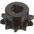 Browning 1127935 Finished Bore Sprocket: 10 Teeth, 1/2" Pitch, 5/8" Bore Dia, 1.297" Hub Dia