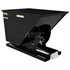 Vestil D-100-LD-BLK-SG Stationary Tilt Hopper: 2,000 lb Capacity, 42" Wide, 61.13" Long, 42.6875" High