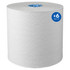 Kleenex 25637 Paper Towels: Hard Roll, 6 Rolls, 1 Ply, Recycled Fiber, White