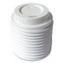 BOARDWALK HOTWH4 Hot Cup Lids, Fits 4 oz Hot Cups, Plastic, White, 1,000/Carton