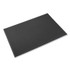 CROWN MATS & MATTING FL3612BK Ribbed Vinyl Anti-Fatigue Mat, Rectangular, Black Ribbed Surface, 36" x 12 ft