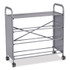 GRATNELLS USA, LLC SSET074419 Callero Plus Treble Column Trolley Set 13, Metal, 1 Shelf, 12 F2 Deep Bins, 40.6" x 17.3" x 41.5", Silver/Light Gray