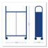 GRATNELLS USA, LLC SSET134419 Callero Plus Double Column Trolley Set 13, Metal, 1 Shelf, 8 F2 Deep Bins, 27.4" x 17.3" x 41.5", Silver/Light Gray