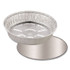 HFA INC 204630 Round Aluminum Container with Lid, 48 oz, 9" Diameter, Silver, 500/Carton