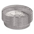 HFA INC 204630 Round Aluminum Container with Lid, 48 oz, 9" Diameter, Silver, 500/Carton