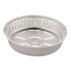 HFA INC 205830 Round Aluminum Container, 37 oz, 8" Diameter, Silver, 500/Carton