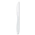 DART SOLO® HSWKX0007 Impress Heavyweight Full-Length Polystyrene Cutlery, Knife, White, 100/Box, 10 Boxes/Carton