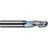 RobbJack B-330-12-C Ball End Mill: 0.375" Dia, 0.875" LOC, 3 Flute, Solid Carbide