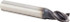 Kennametal 4032787 Square End Mill:  0.2362" Dia, 0.315" LOC, 0.2362" Shank Dia, 3 Flutes, Solid Carbide