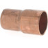 Mueller Industries W 01337 Wrot Copper Pipe Reducer: 1" x 3/4" Fitting, FTG x C, Solder Joint