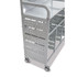 GRATNELLS USA, LLC MST014410 Callero MakerSpace Trolley Set 01, Metal, 1 Shelf, 12 F1 Bins, 3 F2 Bins, 42.9" x 17.3" x 61.8", Silver/Grass Green