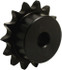 Tritan 25B14H X 1/4 MP Plain Bore Sprocket: 14 Teeth, 1/4" Pitch, 1/4" Bore Dia, 0.813" Hub Dia