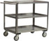 Jamco XA124-U5 Service Utility Cart: 35" OAH, Stainless Steel, Silver