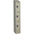 Hallowell URB1288-3ASB-PT 1-Wide Locker: 12" Wide, 78" High, Padlock