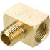 Parker 245IFHD-4-2 Brass Flared Tube Inverted Male Branch Tee: 1/4" Tube OD, 1/8-27 Thread