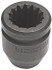 Proto J09925 Spline Drive Impact Socket: 1-9/16" Hex