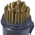 Cle-Line C10629 Drill Bit Set: Jobber Length Drill Bits, 29 Pc, 0.0625" to 0.5" Drill Bit Size, 118 °, Cobalt