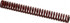 Associated Spring Raymond 104-112 Die Spring: 3/8" Hole Dia, 3/16" Rod Dia, 3" Free Length, Red