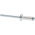 Value Collection C11393 Open End Blind Rivet: Size 66, Dome Head, Aluminum Body, Steel Mandrel