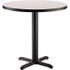 National Public Seating CT13030XDGY Breakroom Table: Grey Nebula Table Top, Round, 30" OAL, 30" OAW, 30" OAH