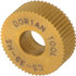 Dorian Tool 73310124510 Standard Knurl Wheel: 1/2" Dia, 90 ° Tooth Angle, 35 TPI, Straight, High Speed Steel