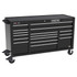 Proto J556741B16BKPDP Tool Roller Cabinets; Drawers Range: 16 Drawers or More ; Overall Weight Capacity: 900lb ; Top Material: Vinyl ; Color: Gloss Black ; Locking Mechanism: Keyed ; Width Range: 48" and Wider