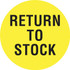 Made in USA 888519027400 Inventory Control Label: "Return to Stock", Circle