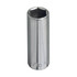 Klein Tools 65711 Deep Hand Socket: 3/8 Drive, 7/16" Socket, 6 Points, Not Tether Capable