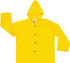 MCR Safety 300JHXL Rain Jacket: Size X-Large, Yellow, Nylon & Polyvinylchloride