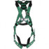 MSA 10196642 Fall Protection Harnesses: 400 Lb, Vest Style, Size Standard, Polyester, Back