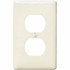 Hubbell Wiring Device-Kellems P8LA Wall Plates; Wall Plate Type: Outlet Wall Plates ; Color: Light Almond ; Wall Plate Configuration: Duplex Outlet ; Material: Thermoplastic ; Shape: Rectangle ; Wall Plate Size: Standard