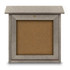 United Visual Products UVSM1818-WEAWOD Enclosed Bulletin Board: 18" Wide, 18" High, Cork, Tan