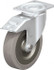 Blickle 639450 Swivel Top Plate Caster: Solid Rubber, 8" Wheel Dia, 1-31/32" Wheel Width, 1,320 lb Capacity, 9-41/64" OAH